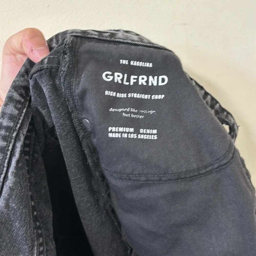 GRLFRND Karolina High Rise Straight Crop East Side Denim Jeans Size 31 - Picture 11 of 12